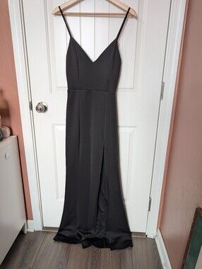 black maxi dress knit Long Sleeve Noir Knit Dress 2 / Noir